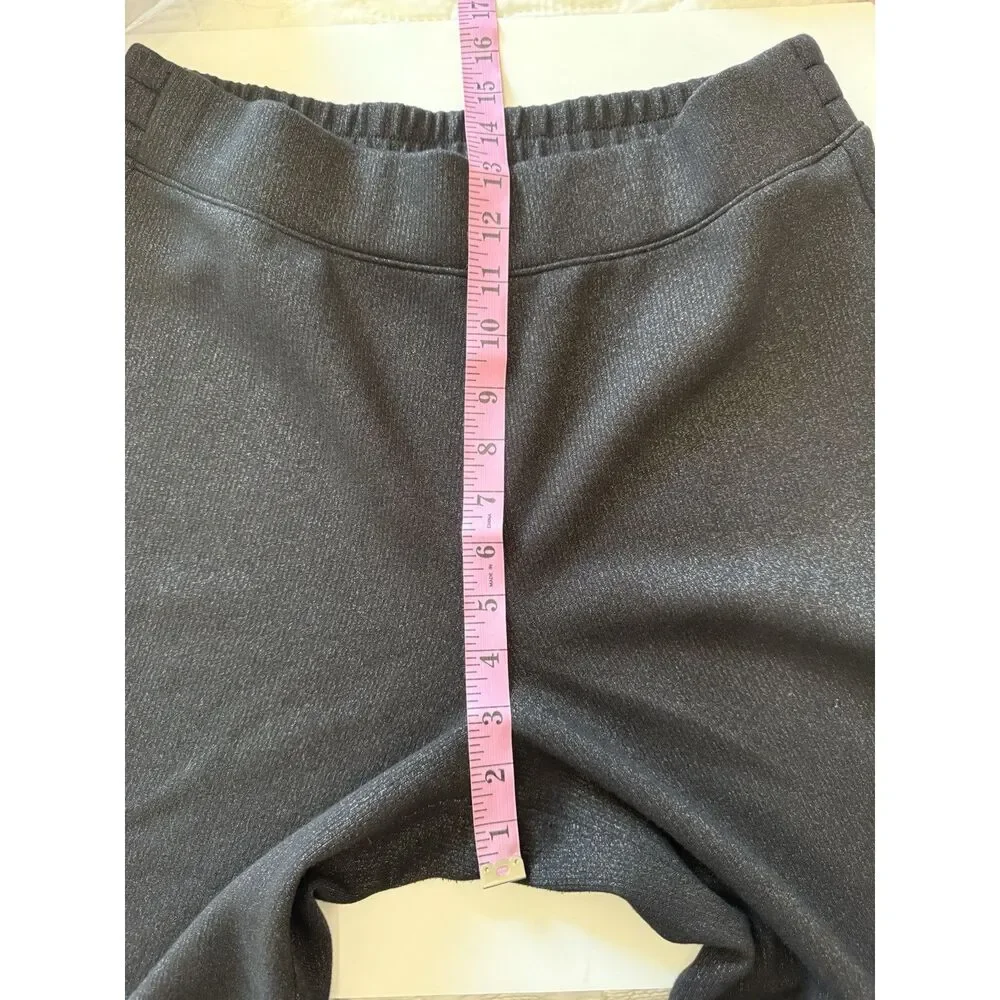 Spanx Air Essentials Wide Leg Shimmer Metallic Pull On Comfort Soft Size Large - Picture 13 of 16
